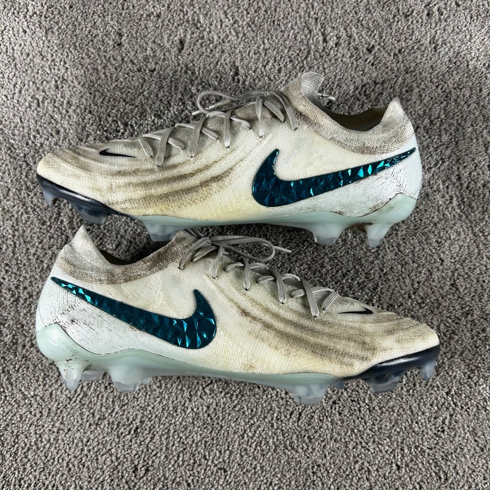 Nike Phantom GX Elite FG Soccer Cleats White Baltic Blue HV4890-100 Mens 9.5